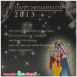Lord Krishna Birthday Celebrations-Janmashtami Picture Quote Wishes