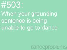 Dance Problems More