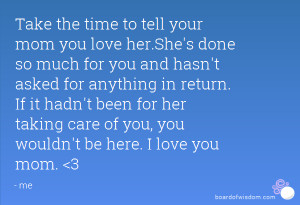 show her you care quotes