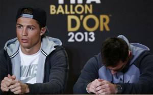 Real enemies: Cristiano Ronaldo and Lionel Messi during Ballon d'Or ...