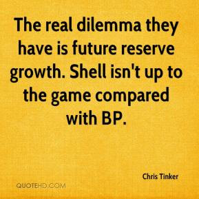 ... is future reserve growth. Shell isn't up to the game compared with BP