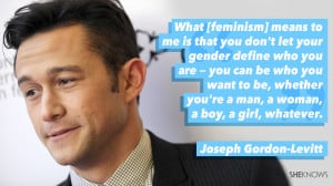 Men can be feminists, too — just ask Joseph Gordon-Levitt