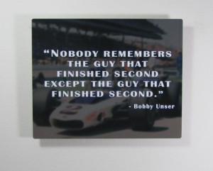 8x10 Aluminum Sign Racer Quote Bobby Unser by BlueFireEngraving, $20 ...