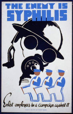 The Enemy Is Syphilis Enlist Employees In A Campaign Against It. image