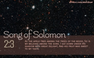 Bible Quote Song of Solomon 2 3 Inspirational Hubble Space Telescope