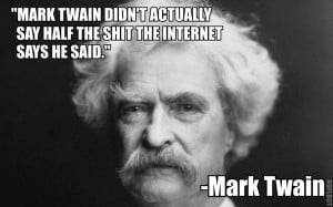 Mark Twain…