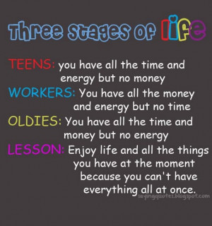 three stages of life