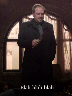Crowley : Castiel. So that’s who’s been poking my boys, and not in ...
