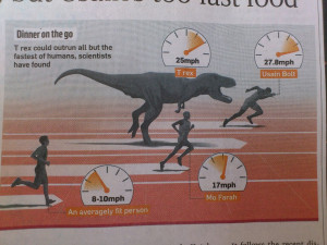 Dinosaur chases the one he can’t catch. Explains a lot.