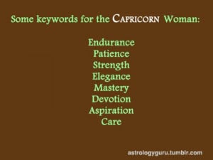 Capricorn Woman. This will be my mantra during my ultra!