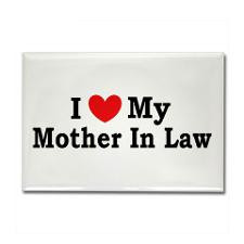love my Mother In Law Rectangle Magnet for