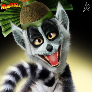 King Julien Portrait- Madagascar by Andersiano