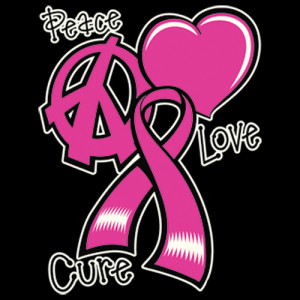 Show details for Peace Love Cure - Breast Cancer Awareness