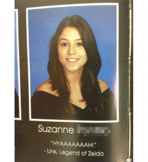 Best yearbook quote ever?