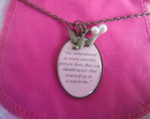 Narnia Quote In A Pendant Necklace