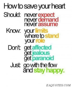 How to save your heart | Image Quote Eaquotes.com | We Heart It