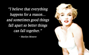 that everything happens for a reason… and sometimes good things ...