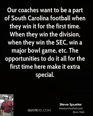 Our coaches want to be a part of South Carolina football when they win ...