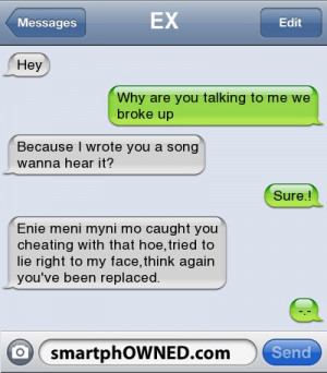 ... hoe,tried to lie right to my face,think again you've been replaced