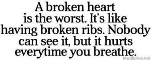 Broken heart.