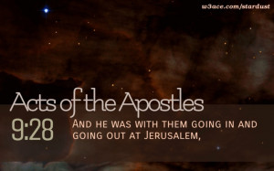 Bible Quote Acts of the Apostles 9:28 Inspirational Hubble Space ...