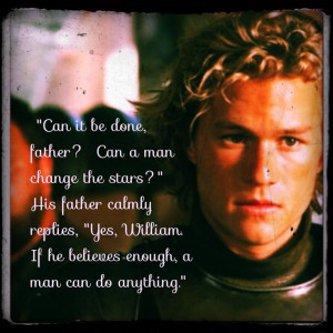 Knights tale; change your stars quote.