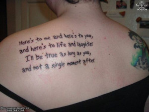 awesome quotes tattoos awesome quote tattoos awesome quote tattoo on ...