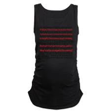 Revenge Quotes Maternity Tank Top for