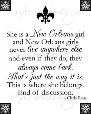 ... Printable Digital Design - She is a New Orleans Girl - 8x10 via Etsy