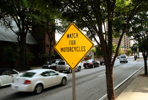 Allstate adds 'Watch For Motorcycles' signs in more than 30 cities