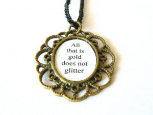 Lord of the rings Tolkien Quote Necklace. Back to school jewelry. LOTR ...