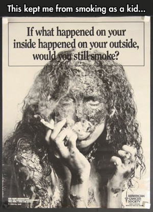 Anti smoking ad done well…