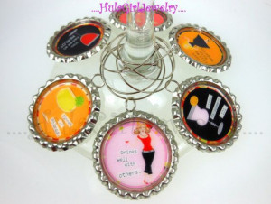 Funny Sassy Drink Sayings Wine Charms Drink by HulaGirlJewelry, $12.00