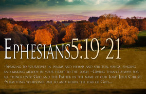 Giving Thanks Always For All Things Unto God And His Father