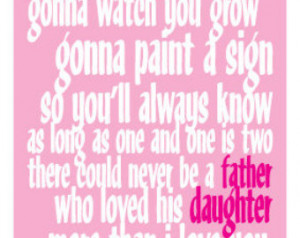 Paul Simon Father amp Daughter Quote 11x14 Digital Print