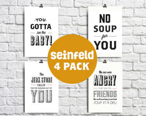 Type Print, Seinfeld Quotes, Seinfeld Poster, Cosmo Kramer, 5x7 Art ...
