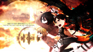 Attack on Titan Shingeki no Kyojian Armin Arlert Mikasa Ackerman Eren ...