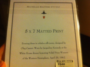 So I bought the little painting of it.