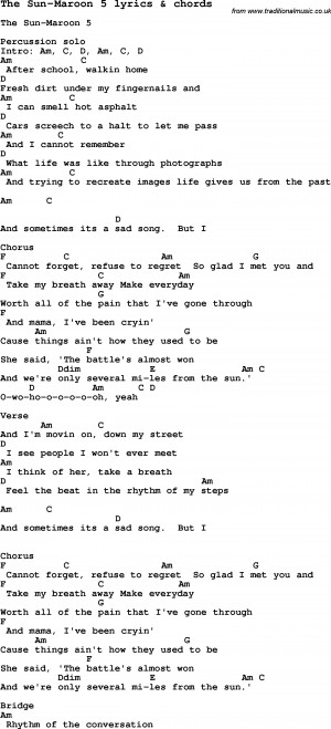 Sugar Lyrics Maroon 5