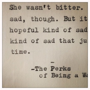 The Perks of Being a Wallflower Quote