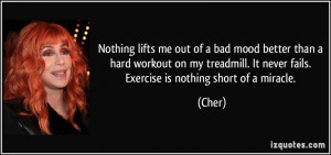 Nothing lifts me out of a bad mood better than a hard workout on my ...