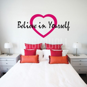 Home » Believe in Yourself - Quote - Wall Decals Stickers