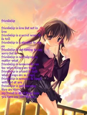 Beautiful poems with anime pictures for share facebook