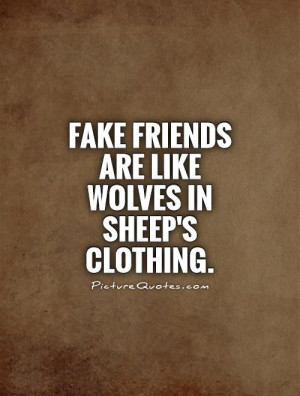 True Friends Fake Friends Quotes
