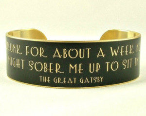 Quote Bracelet - F. Scott Fitzgeral d - Sit In A Library - Literary ...