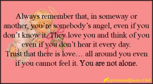 ... know, love, think, trust, feel, alone, inspirational, postive, unknown