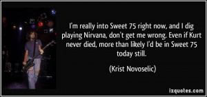 More Krist Novoselic Quotes