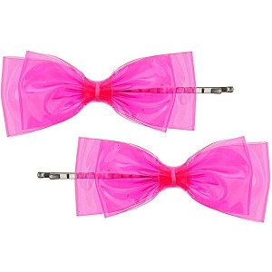 TOPSHOP Neon Plastic Bow Clips ($12) liked on Polyvore