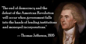 Jefferson on banking and finance via Being Liberal (Facebook)