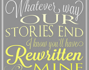 Wicked Quote 5x7 - You Have Rewritten Mine 